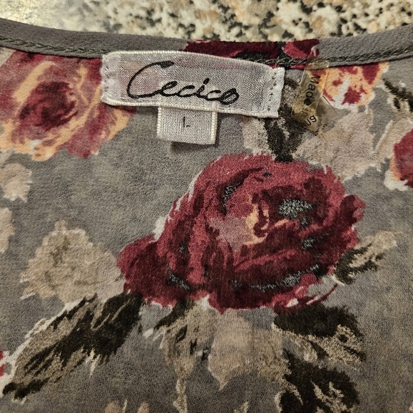 Cecico Ruffle Floral Print Tank Top - Picture 6 of 8